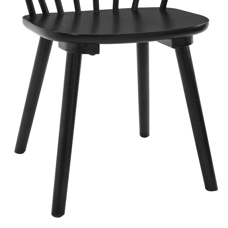 Wooden Dining Chairs with Spindle Backrest, Set of 2/4/6 Kitchen Chairs for Kitchen Island