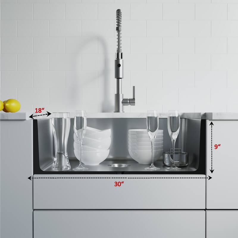Dowell Undermount Single Bowl Stainless Steel Kitchen Sink - Small Radius Corners