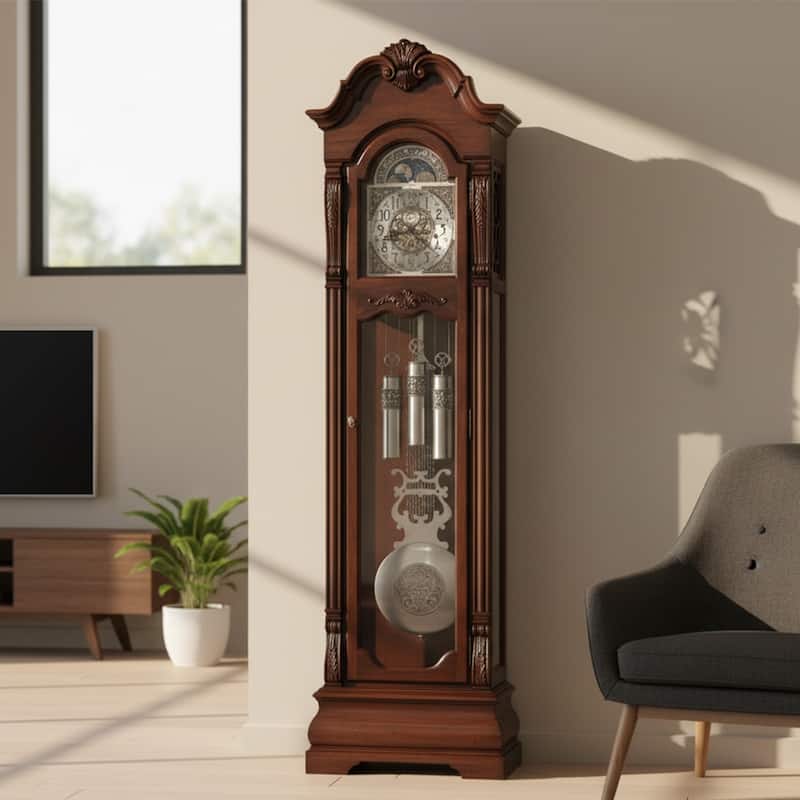 Howard Miller Neilson Floor Clock - Rustic Cherry