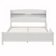 preview thumbnail 6 of 10, Full Pine Wood Platform Bed with Bookcase Headboard ,LED Motion Sensor Light, Guardrails