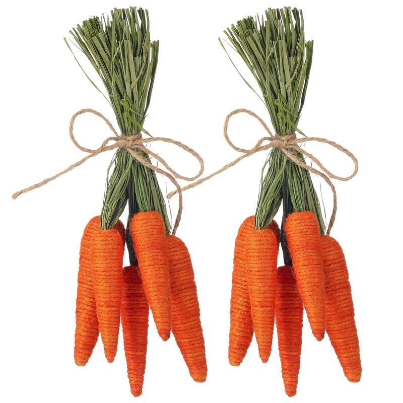 14" Jute Carrot Bunch