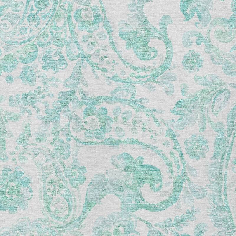 HomeRoots Paisley Transitional Rectangle Outdoor Rug