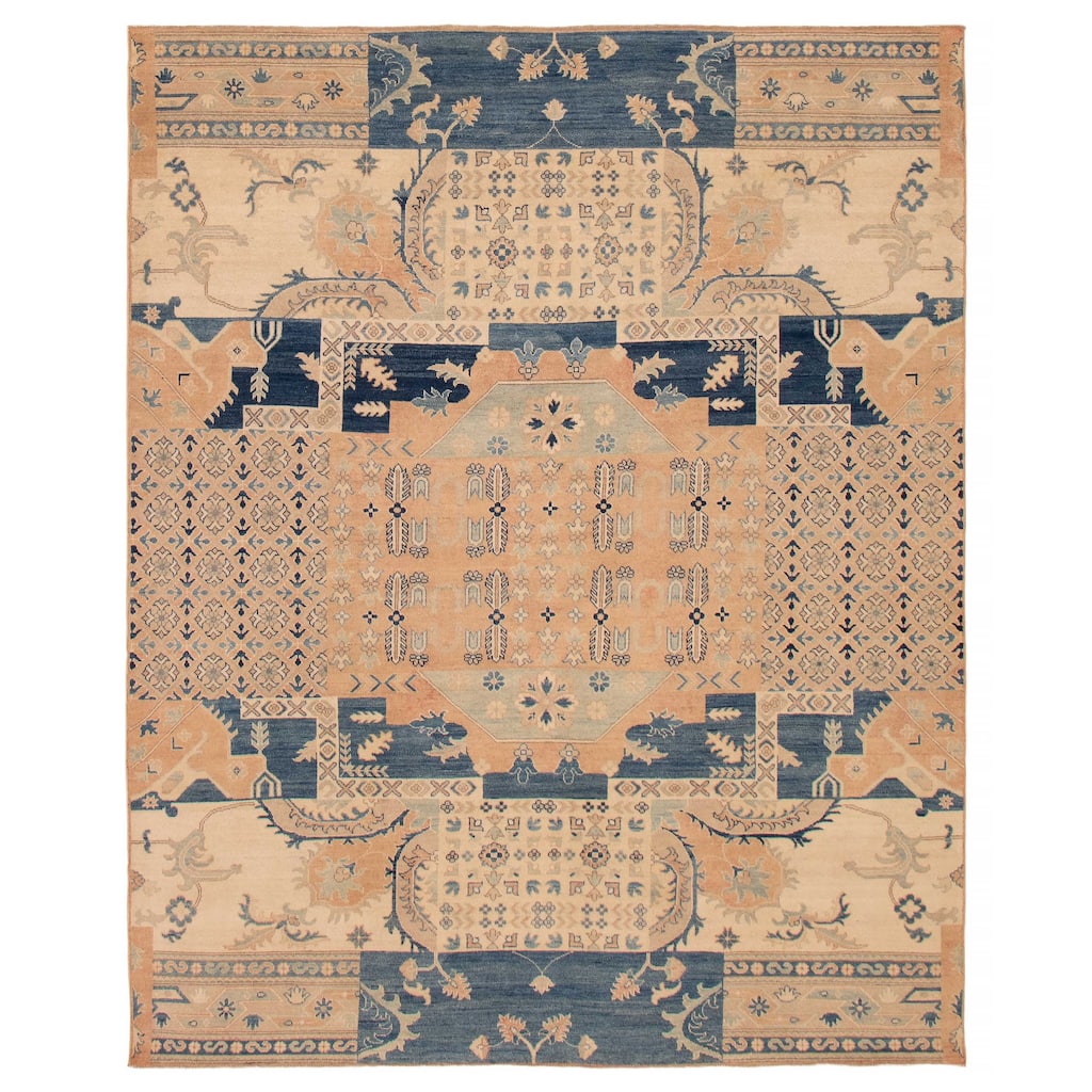 ECARPETGALLERY Hand-knotted Finest Ghazni Copper Wool Rug - 8'1 x 9'11