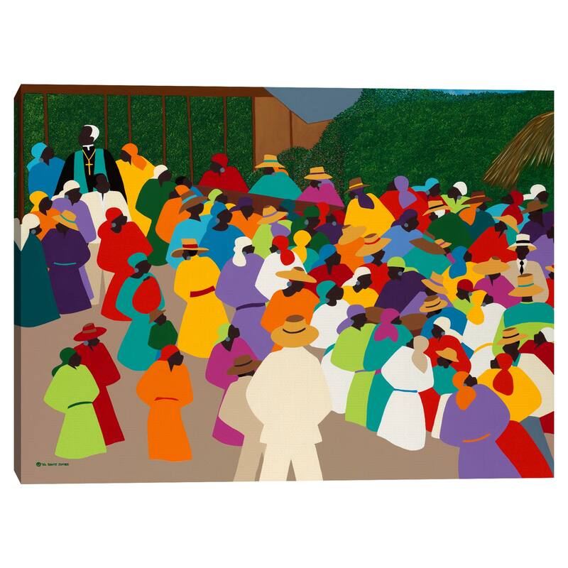 Ville Bonheur Haiti by Synthia SAINT JAMES Canvas Art Print