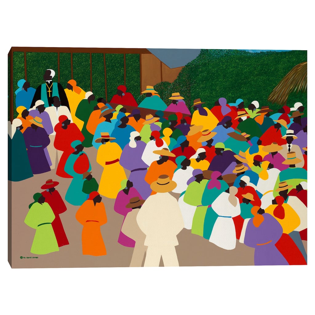 Ville Bonheur Haiti by Synthia SAINT JAMES Canvas Art Print