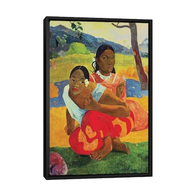 iCanvas "Nafea Faaipoipo " by Paul Gauguin Framed Canvas Print