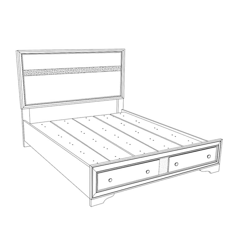 Madrid Wood Frame Panel Bed