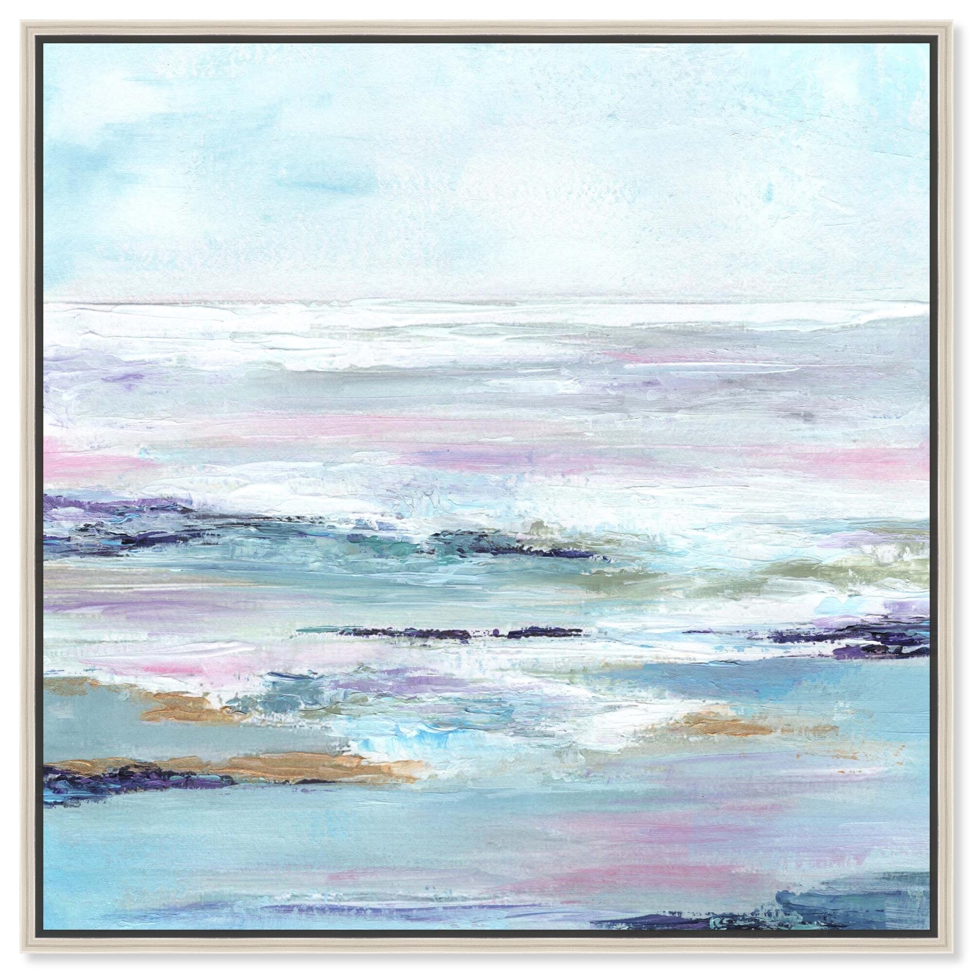 Morning Breeze I Coastal Wall Decor Framed Canvas Print by Art Remedy