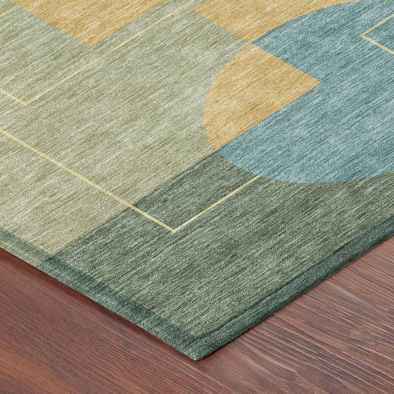 Machine Washable Indoor/ Outdoor Modern Filly Chantille Rug