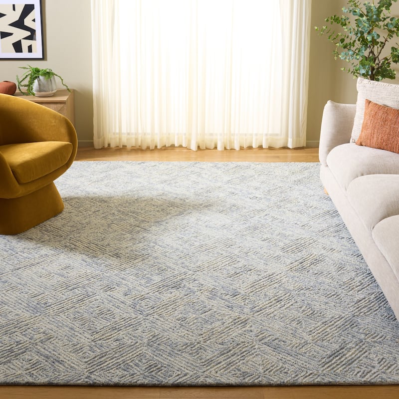 SAFAVIEH Handmade Trace Fusami Modern Wool Rug - 8' x 10' - Grey