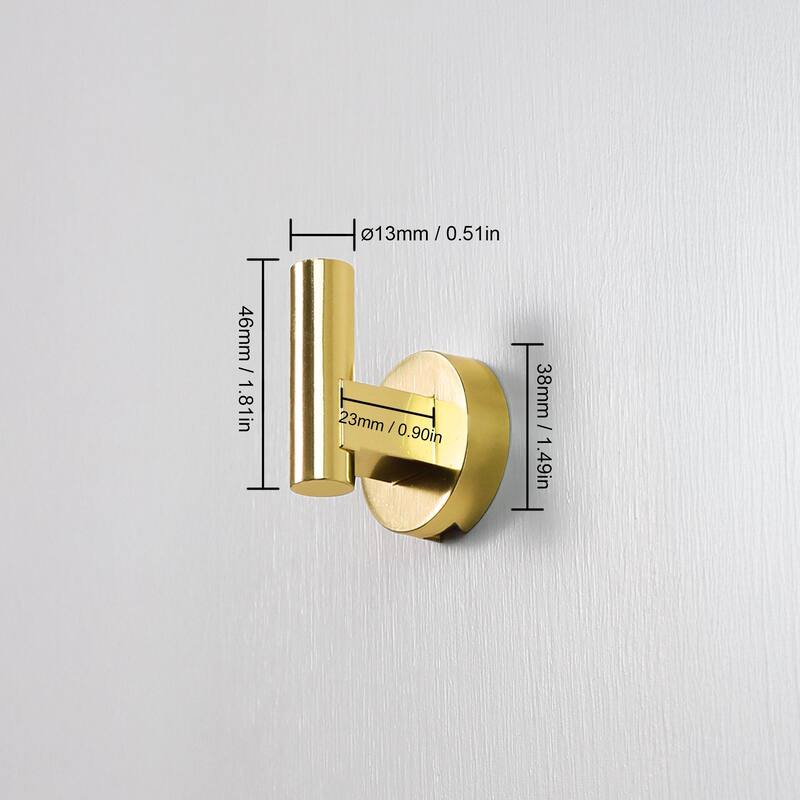 Lumi Home Furnishings Modern Wall Single Hook