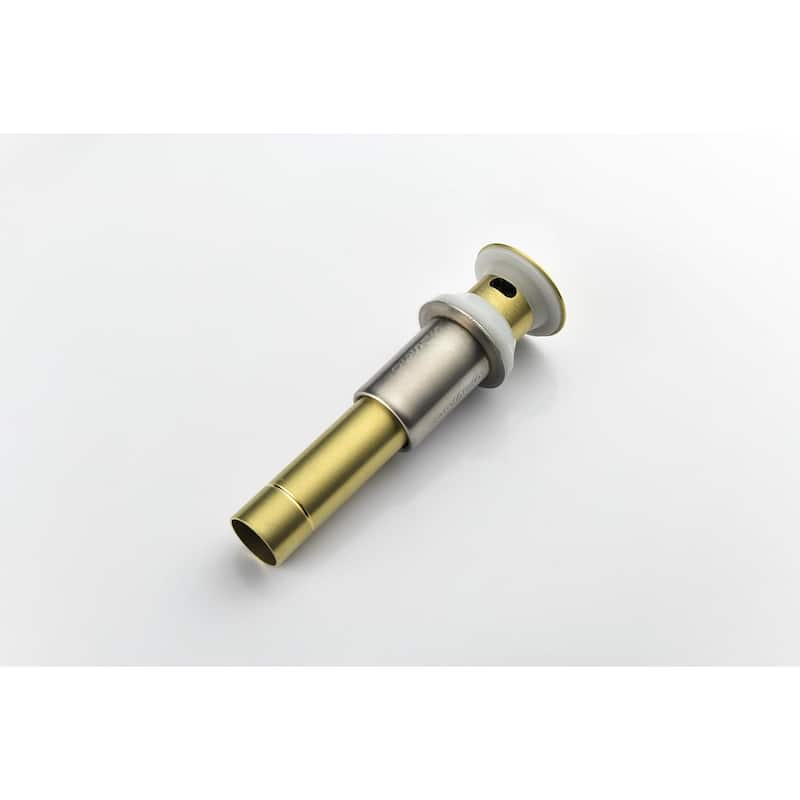 2 Handle Center Lead Free Bathroom Sink Faucet with Swivel Spout, Copper Pop Up Drain and 2 Water Supply Lines