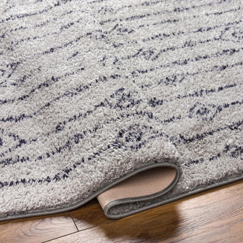 Livabliss Lykke Machine Washable Moroccan Striped Area Rug
