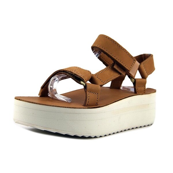 teva flatform leather