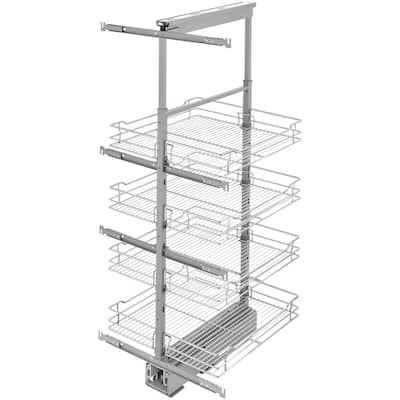 Rev-A-Shelf 5700 Series 44-51 Inch Adjustable Height Pull Out 4 Tier