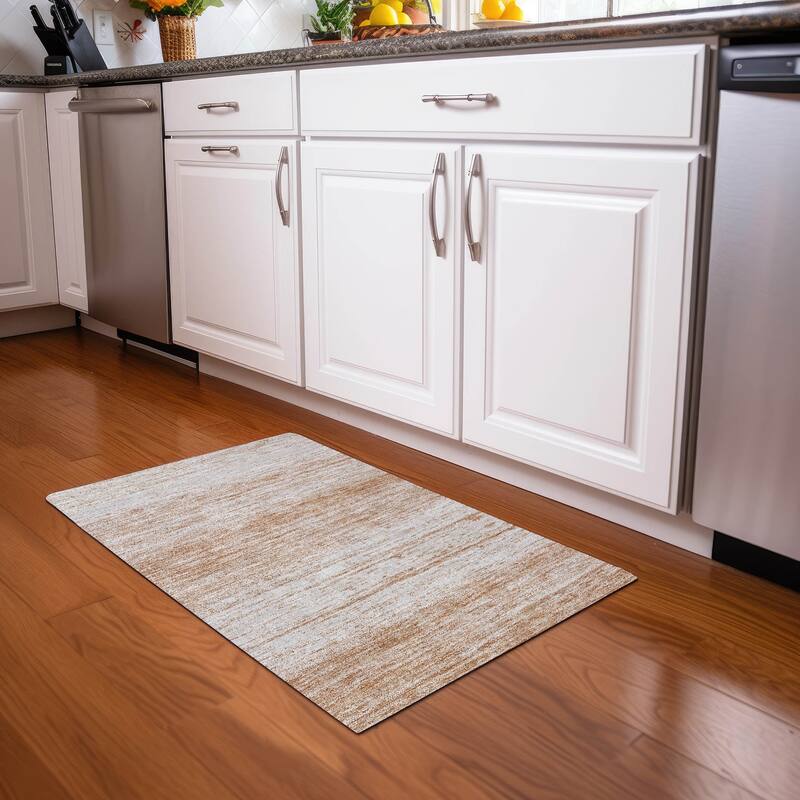 Premium Washable Super Soft Ombre Pixels Mayfield Rug - Copper - 1'8" x 2'6"