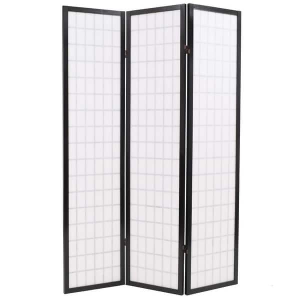 Shop Vidaxl Folding 3 Panel Room Divider Japanese Style 47 2 X66 9