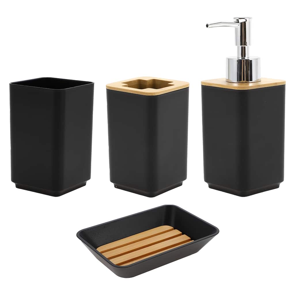 Square Soap Pump Dispenser Set for Bathroom for Laundry Rooms 1 Set