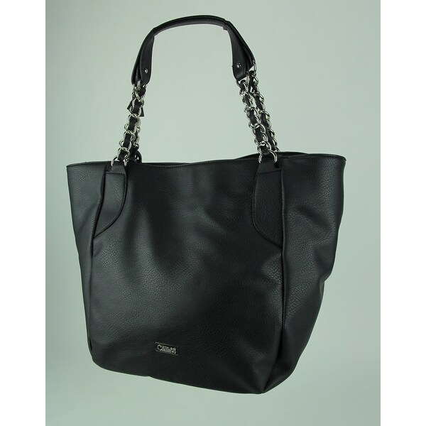 womens black shopper bag