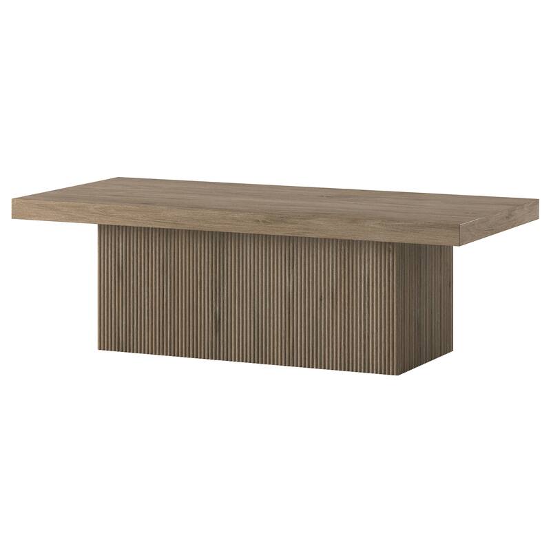 Torren 48" Wide Rectangular Fluted Coffee Table