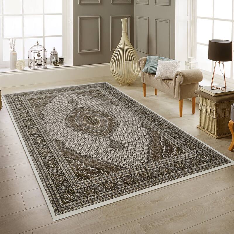 Master Collection Border Transitional Area Rug