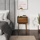preview thumbnail 62 of 82, Nathan James Harper 2-Drawer Mid-Century Side Table