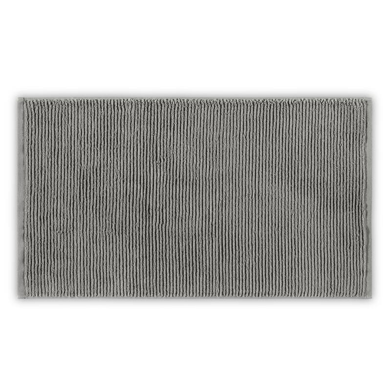 Slim Ribbed Bath Rug 60x90 - Dark Gray