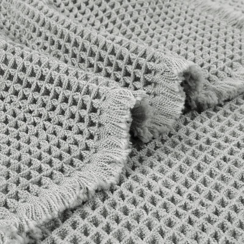 Waffle Tassels Bathroom Mat Soft Absorbent Laundry Room Thick Bath Rugs Bohemia Home Gifts
