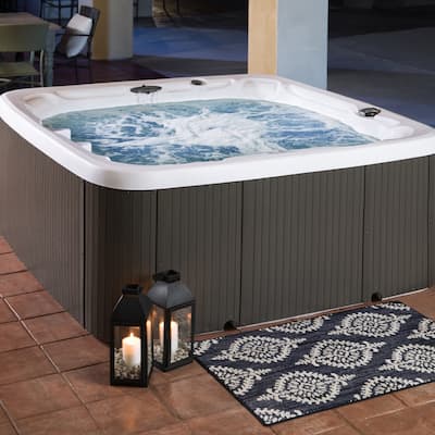 Lifesmart LS700DX 7-Person 90-Jet 230v Spa with Waterfall
