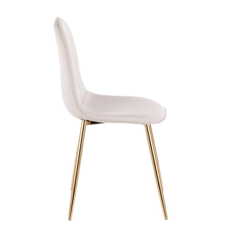 Silver Orchid Stone Gold Dining Chair - Set of 2