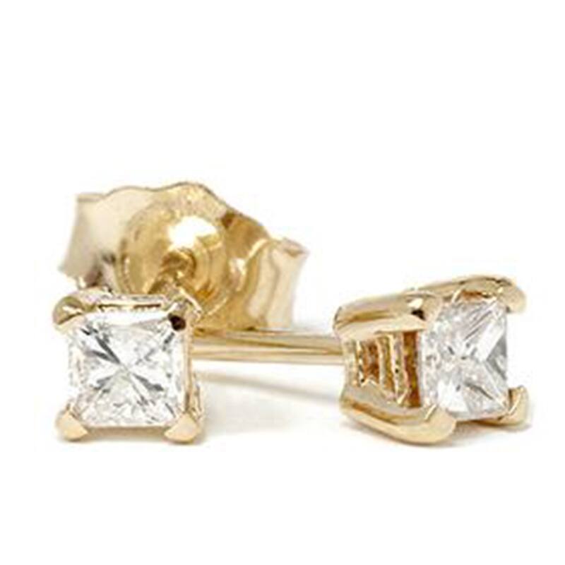 1/5ct Diamond Studs Yellow Gold