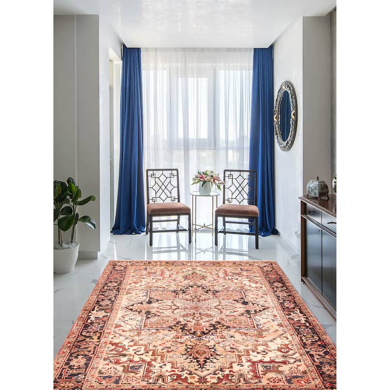 ECARPETGALLERY Hand-knotted Sarabi Light Copper Wool Rug - 6'8 x 10'0