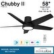 preview thumbnail 8 of 13, Minka Aire Chubby II 5 Blade 58 Inch LED Ceiling Fan For Outdoor Use