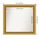 preview thumbnail 141 of 143, Townhouse Gold Framed Non-Beveled Custom Wall Mirror, Bathroom Vanity Mirror Outer Size: 25.75 x 23.75