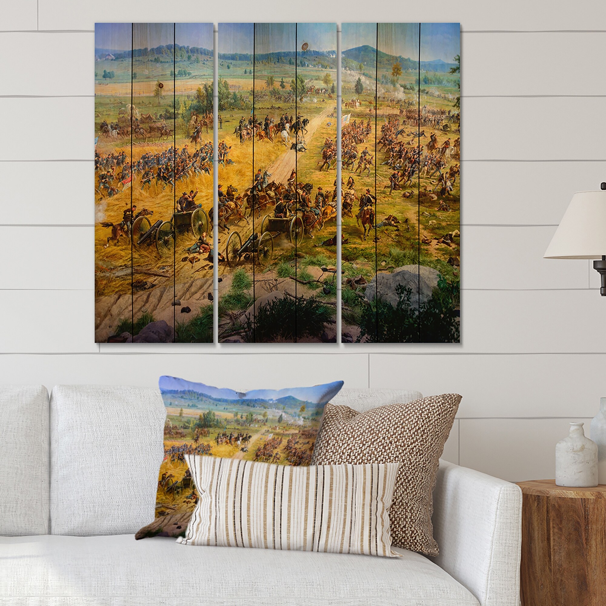 Designart 'Gettysburg National Military Park' Vintage Print-image