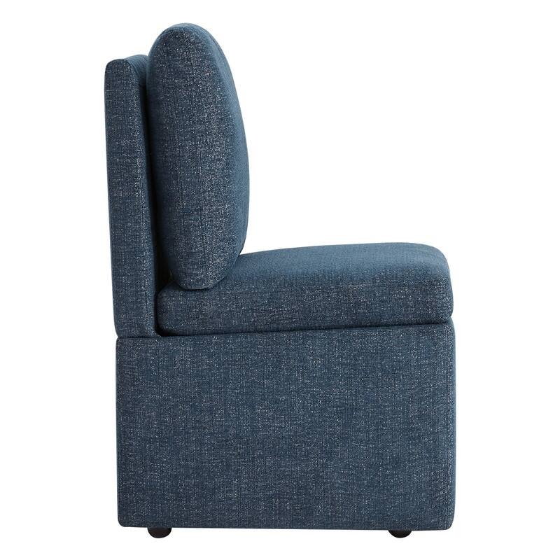 Nathan Dining Chair with Caster & Storage Set of 2 - N/A