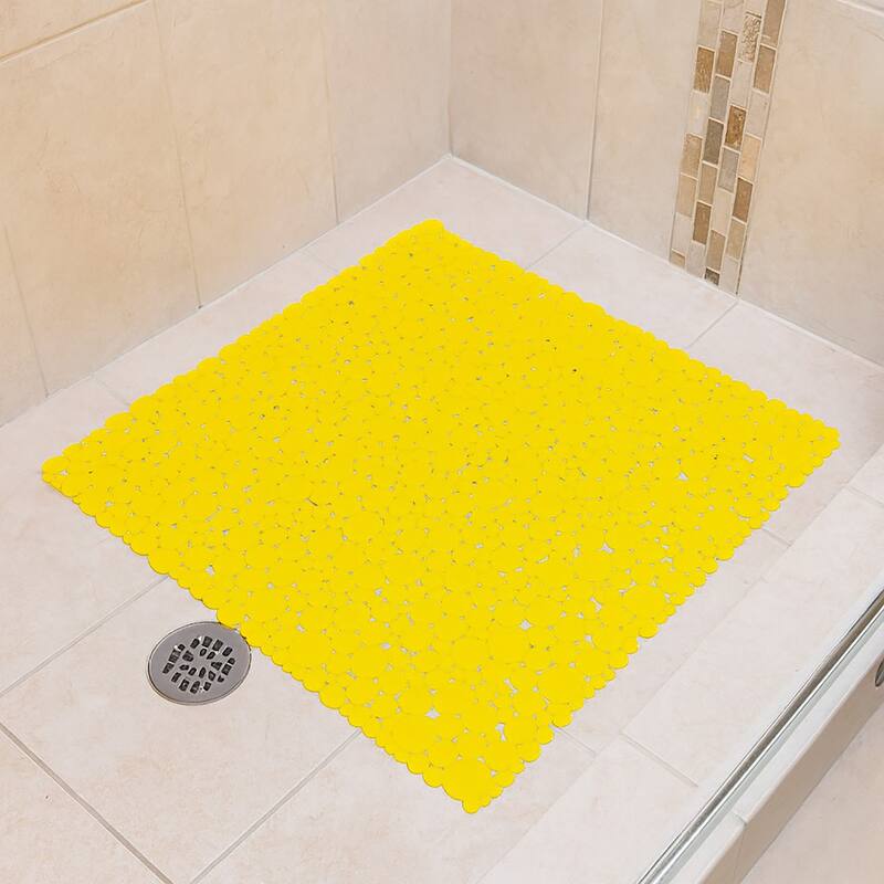 Bubbles Non-Slip Square Shower Mat 20 L X 20 W