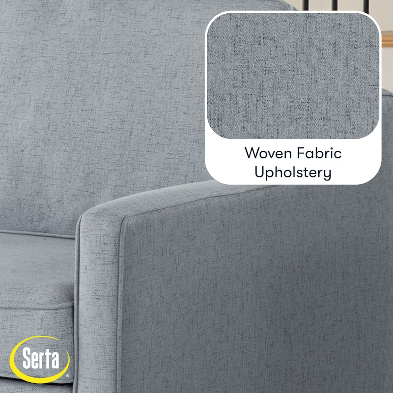 Serta Carey Convertible Sofa in Chenille Fabric
