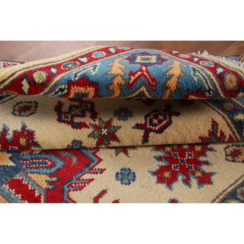 Kazak Oriental Accent Rug Hand-Knotted Wool Carpet - 3'3" x 4'10"