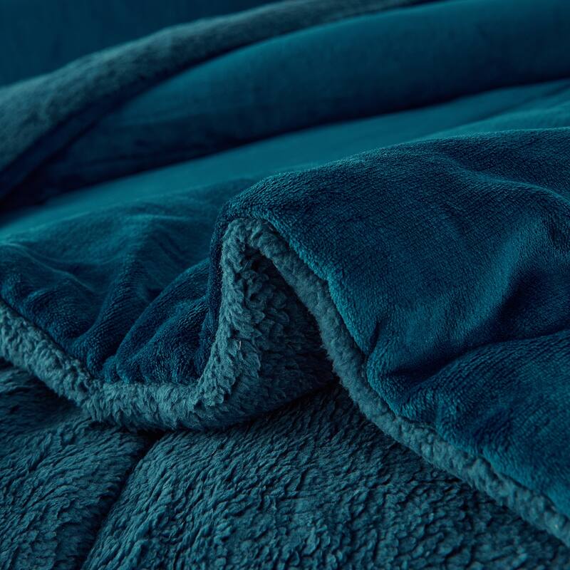 Fleece/ Sherpa Down Alternative 3-piece Comforter Set