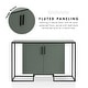 preview thumbnail 9 of 12, Furniture of America Hannah Modern Fluted Sage Green 2-Shelf Dining Buffet Cabinet