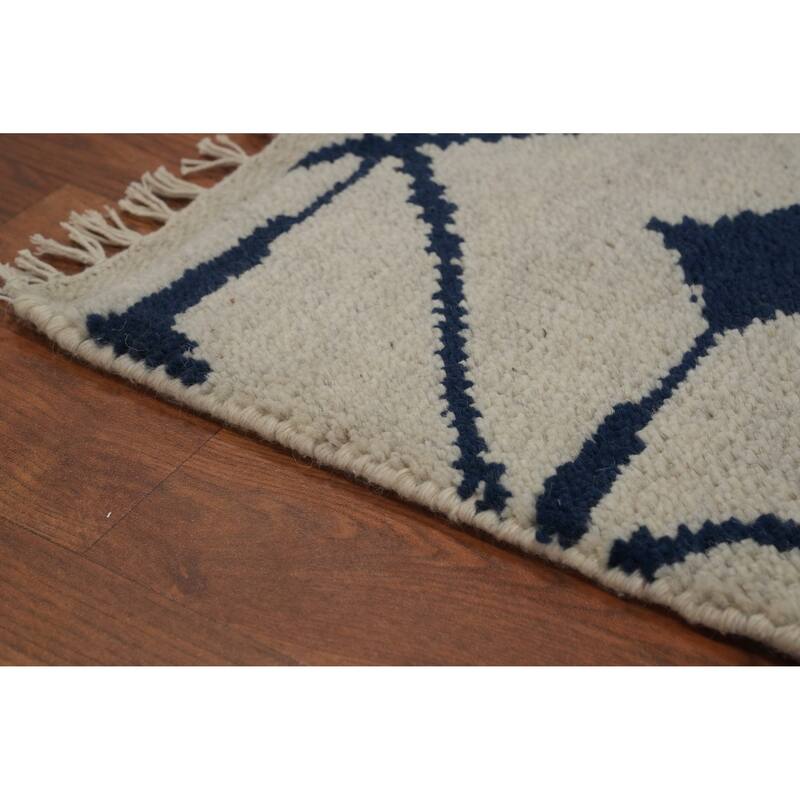 Handmade Wool Gabbeh Modern Runner Rug 3x8 - 8' 0'' X 2' 7''