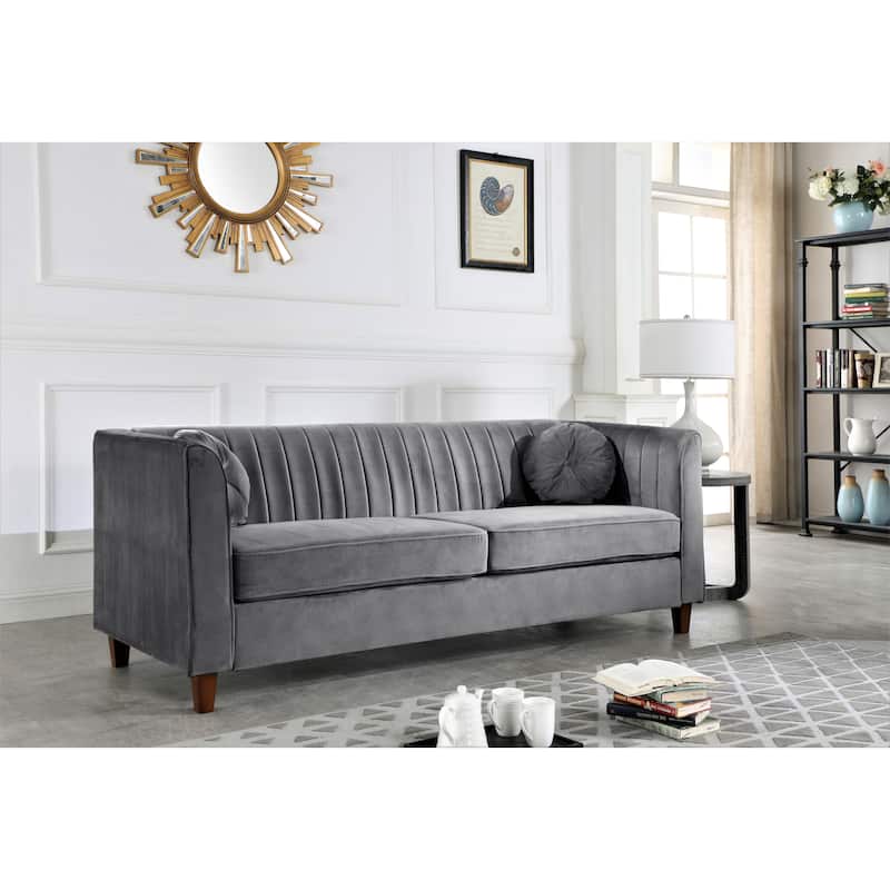 Boton Chesterfield Sofa - Grey
