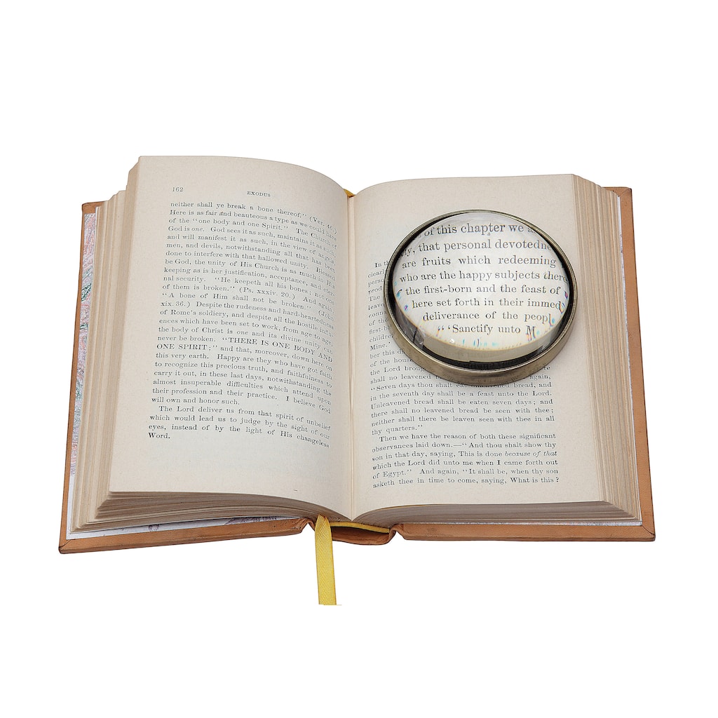 Round Paperweight Magnifying Glass - 3.0"L x 3.0"W x 1.3"H