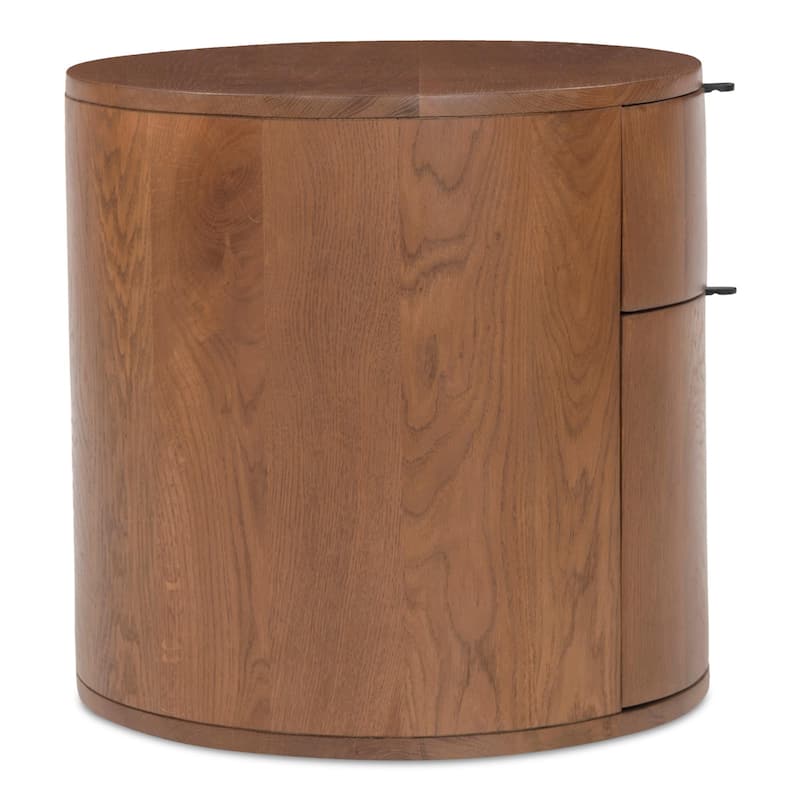 NADAA STUDIOS Yasmin, Wooden Nightstand With Two Drawer