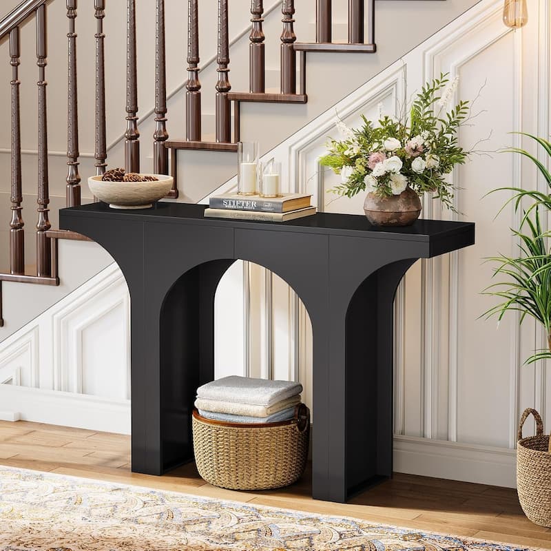 47 Inches Entryway Console Table, Wood Sofa Table