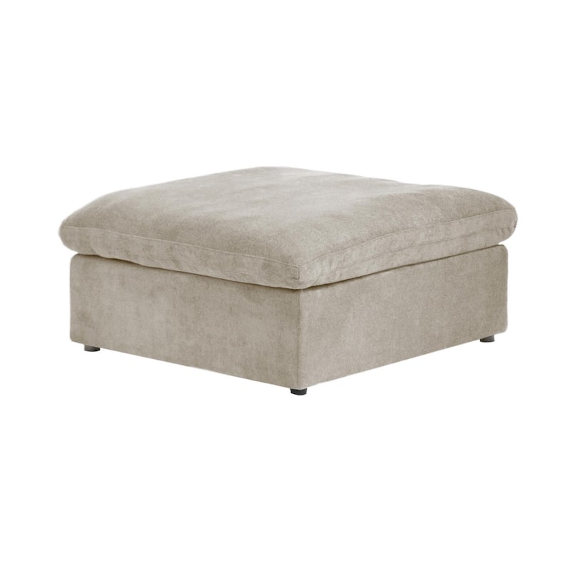 Large Down Filled Corner Sectional Sofa Couch with Ottoman for Living Room Set