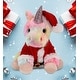 preview thumbnail 4 of 4, DolliBu Santa Rainbow Unicorn Stuffed Animal Plush Toy with Outfit - 9 inches