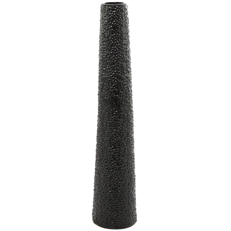 Minimalist Ceramic Modern Tall Vase with Bubble Texture - Silver, Black, Gold, White