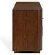 preview thumbnail 12 of 13, SAFAVIEH Couture Dorothea 71-Inch Metal Dresser, Walnut - 71" W x 18" D x 30" H